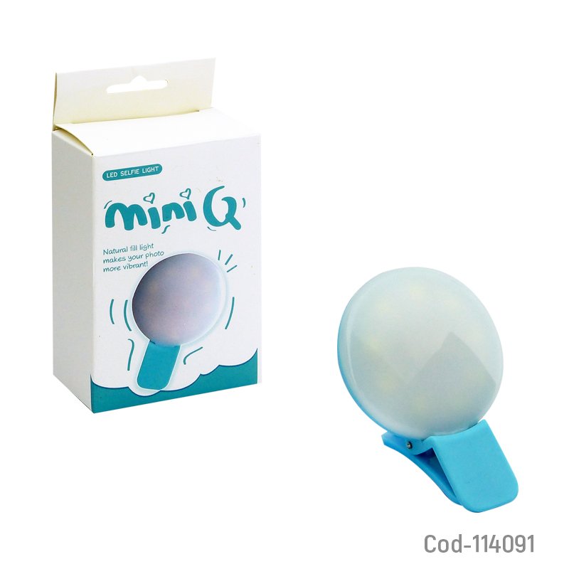 Flash led mini p/smartphone, ideal selfie. en caja. - pack de 10 unidades mayorista — imagen 5