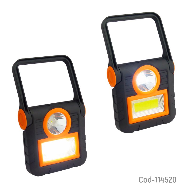 Linterna led + cob led, recargable sooya mayorista — imagen 3