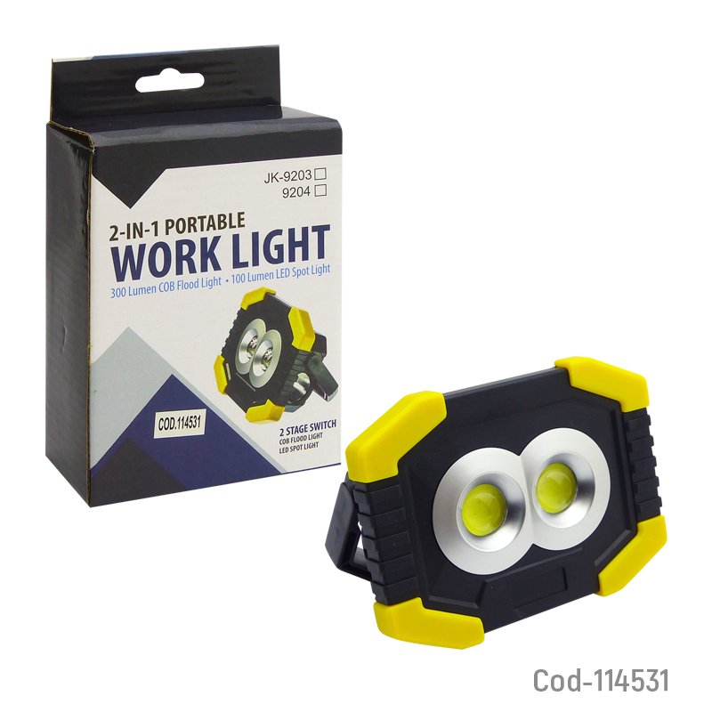 Linterna 2 led cob + led, jk-9203 - pack de 10 unidades mayorista — imagen 4