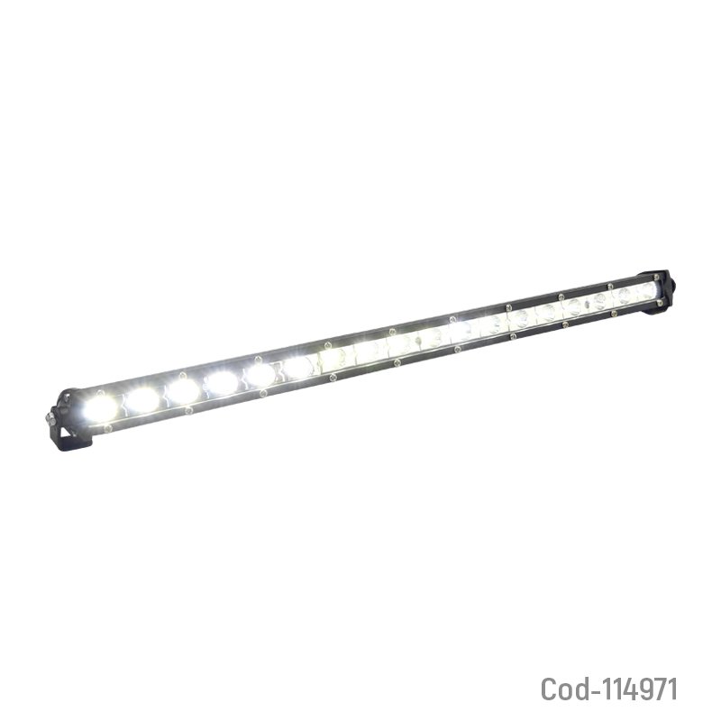 Neblinero led 18 led de 54 watt barra slim metal led 3030. 12/24 volt. mayorista — imagen 3