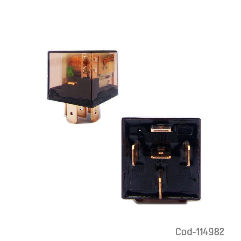 Rele 5 pin, 12v/100amp, para auto x 1 pieza. - pack de 10 unidades mayorista — imagen 3