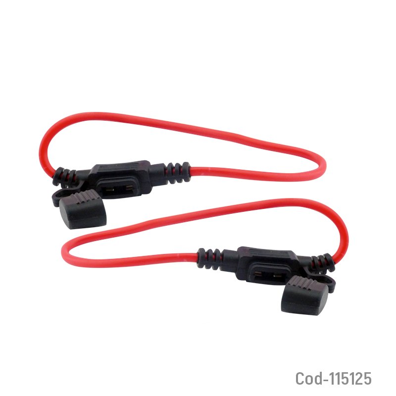 Porta fusibles con cable 12 volt, set x 2. - pack de 10 unidades mayorista — imagen 3