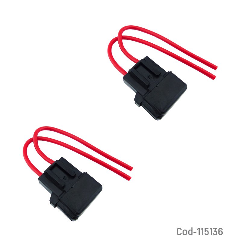 Porta fusible grande 12 volt, set x 2. - pack de 10 unidades mayorista — imagen 3