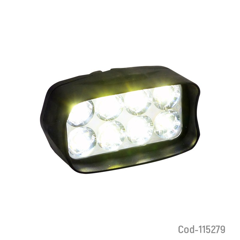 Neblinero led para moto, 8 led, 12volt. en caja. - pack de 10 unidades mayorista — imagen 3