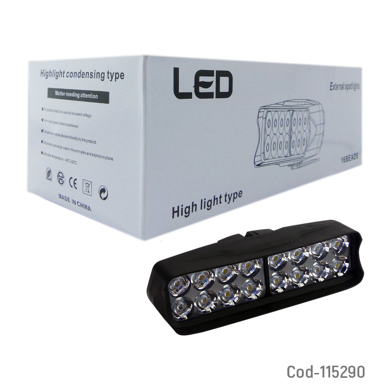 Neblinero para moto 16 led, 12volt. en caja. - pack de 10 unidades mayorista — imagen 4