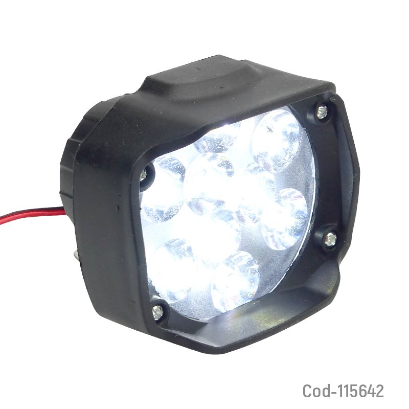 Neblinero 9 led 12volt, para moto. en caja. - pack de 10 unidades mayorista — imagen 3