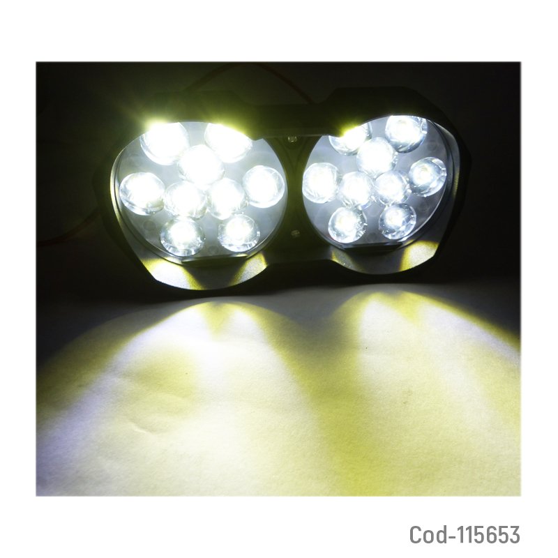 Neblinero de 18 led para moto, 12 volt. en caja. - pack de 10 unidades mayorista — imagen 2