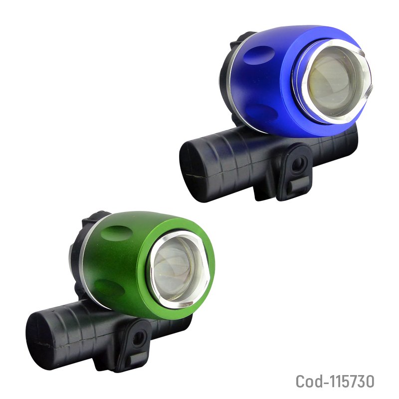 Luz bici/minero duo con zoom, recargable por usb. mayorista — imagen 2