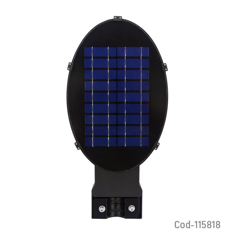 Foco solar 90led, 80 watt, ovalado, con control y tubo. en caja. mayorista — imagen 2