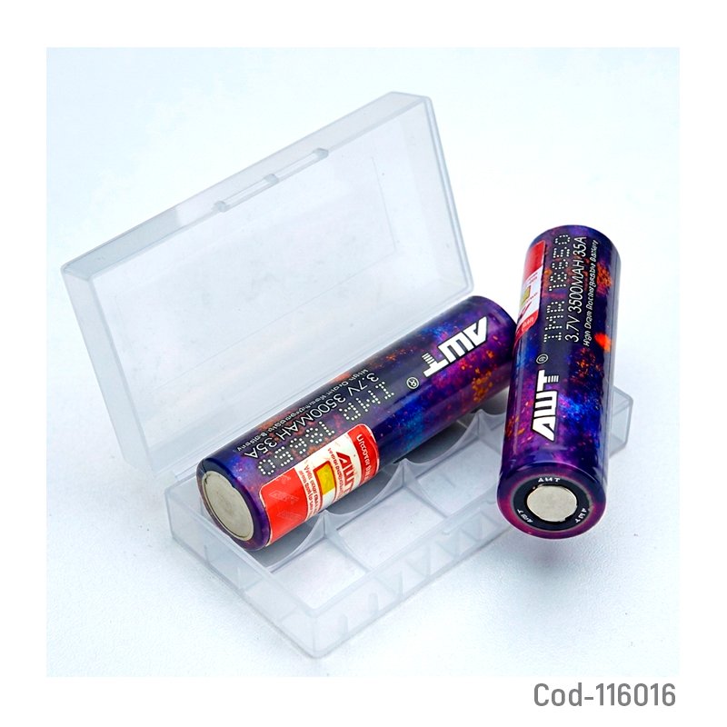 Estuche Protector Para 2 Pilas 18650 4,1cm x 7,2cm x 2,7cm por mayor en Chile