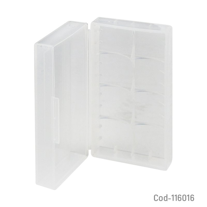 Estuche protector para 2 pilas 18650 - pack de 100 unidades mayorista — imagen 2