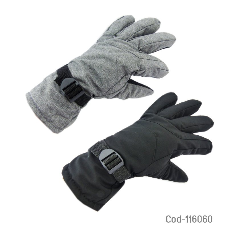 Guante tela, palma con grip. contra frio. 2 colores, para moto. - pack de 10 unidades mayorista — imagen 3