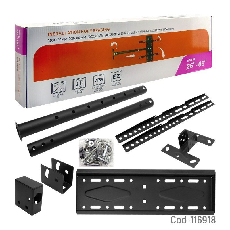 Soporte tv 26”- 65” para techo, hasta 45 kg. en caja. mayorista — imagen 3
