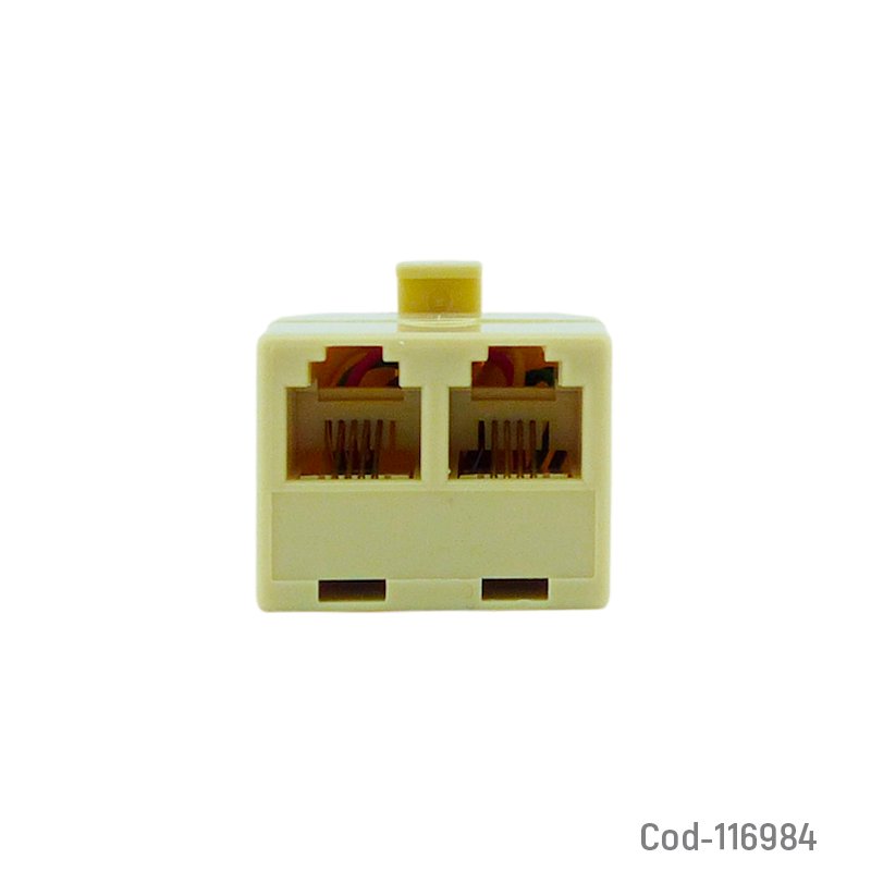 Adaptador telefonico 1 x 2 rj-11 - pack de 12 unidades mayorista — imagen 3