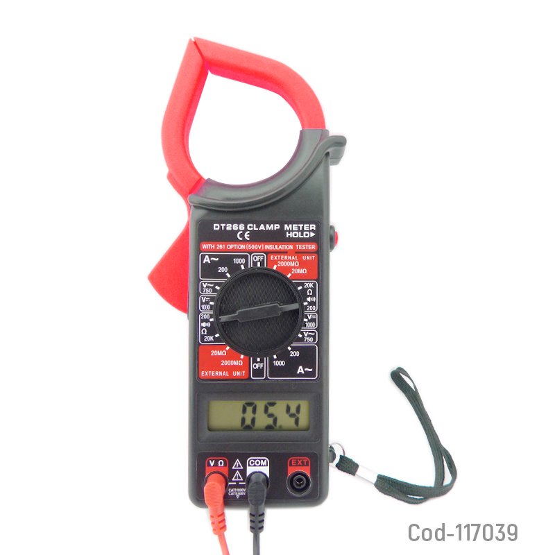 Tester digital, con amperimetro de pinza y estuche. en blister mayorista — imagen 2