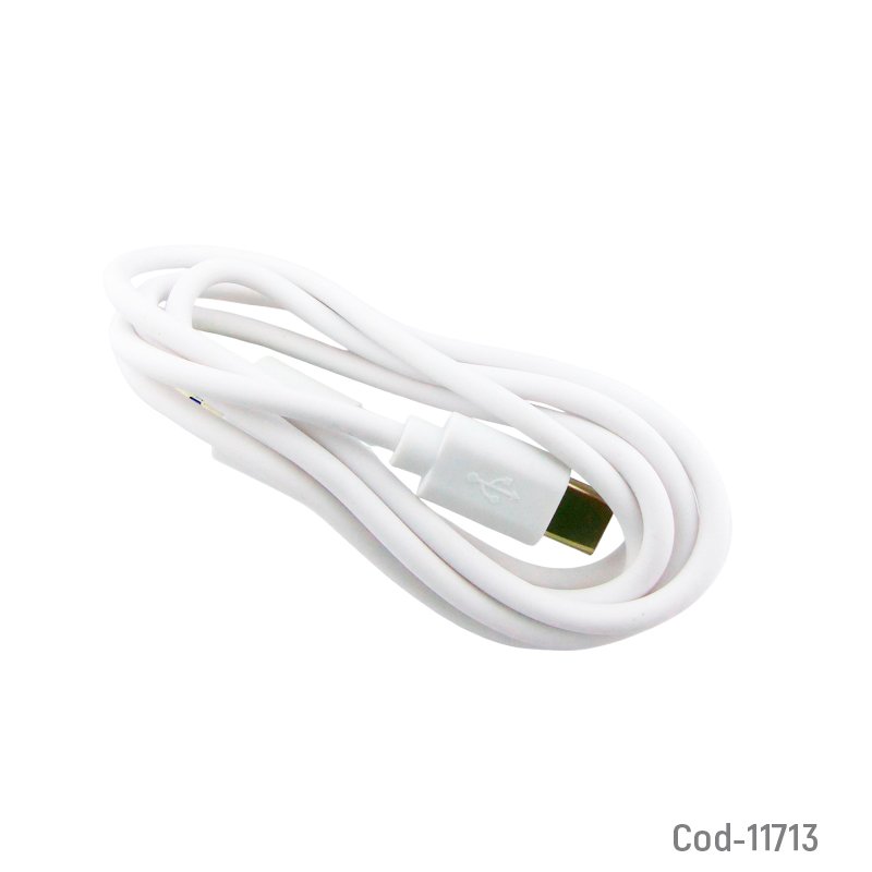 Cable USB A TYPE-C De 1 Metro, Suelto, Disponible En 2 Colores - Pack de 50 unidades por mayor en Chile