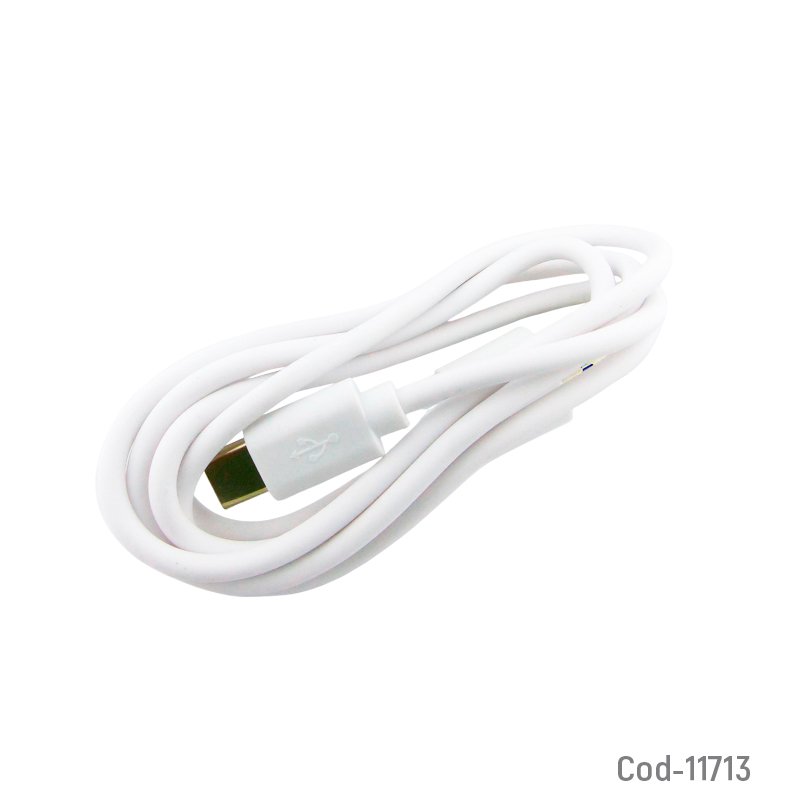 Cable usb a type-c de 1 metro, suelto, disponible en 2 colores - pack de 50 unidades mayorista — imagen 2