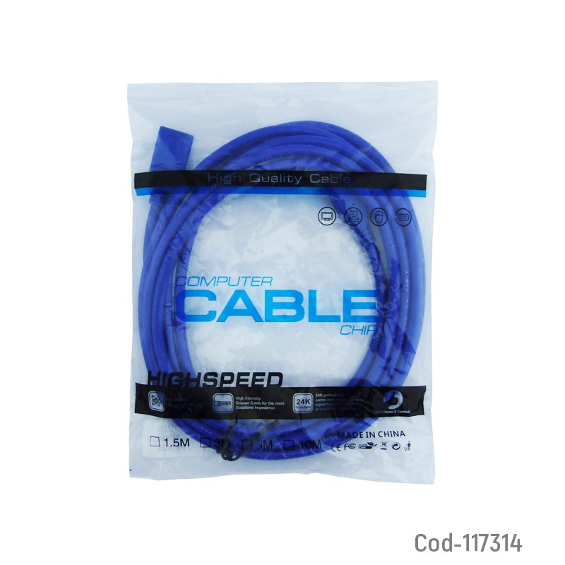 Extension usb 3.0 de 3 metros, high speed. en bolsa - pack de 10 unidades mayorista — imagen 3
