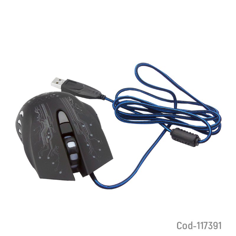 Mouse gamer x9 con 6 botones y luz mayorista — imagen 2