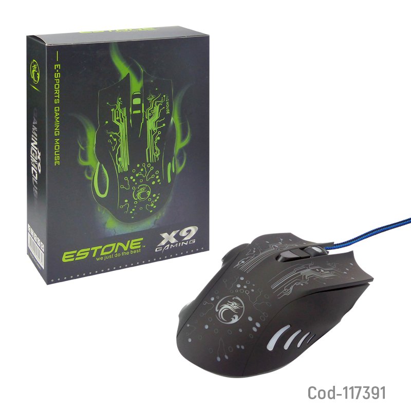 Mouse gamer x9 con 6 botones y luz mayorista — imagen 3