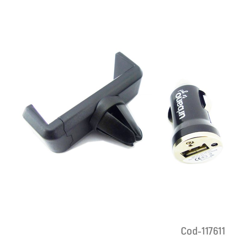 Kit cargador 3 en 1, urbano, lightning, para auto. - pack de 10 unidades mayorista — imagen 2