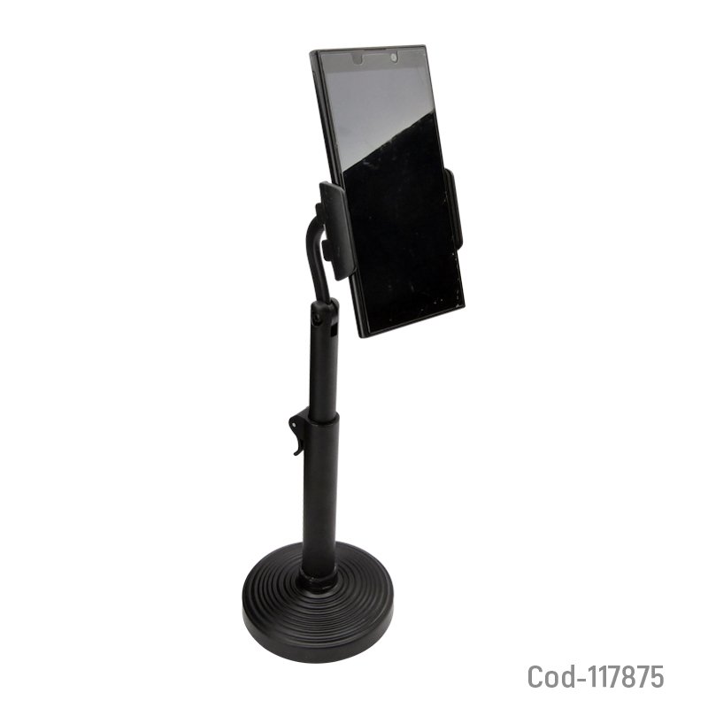 Porta smartphone para mesa, 2 elementos, ideal youtuber. en caja. - pack de 10 unidades mayorista — imagen 2