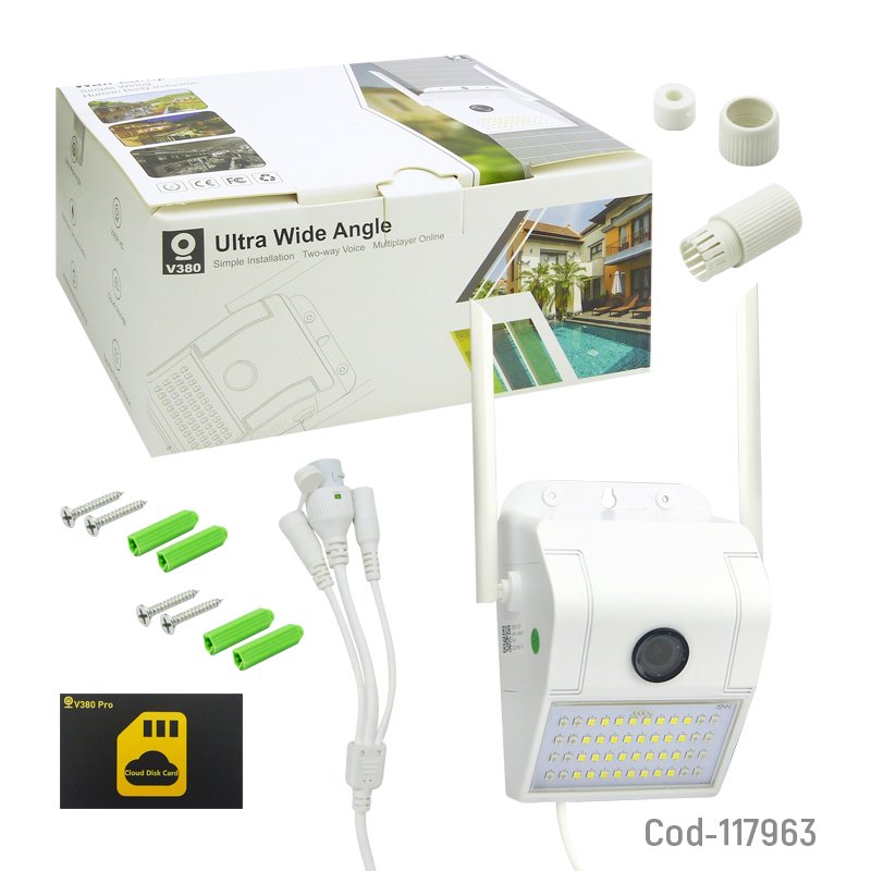 Camara ip wifi/lan con luz led y parlante mayorista — imagen 4