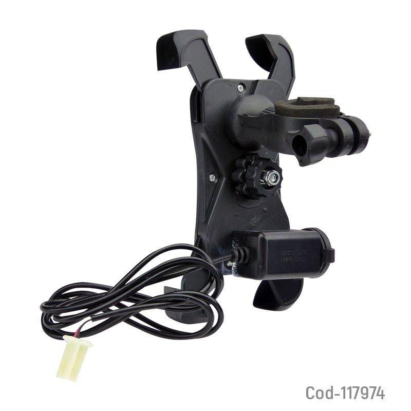 Porta smartphone con usb de carga para moto - pack de 10 unidades mayorista — imagen 2