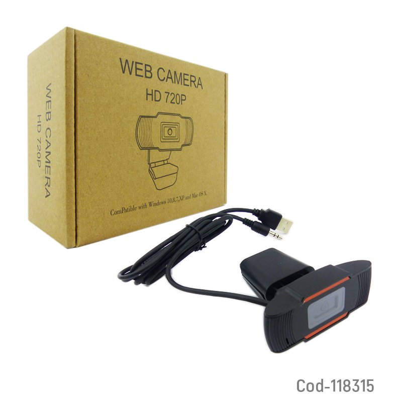 Camara web q8, full hd 720p, con usb, plug and play, incluye microfono. mayorista — imagen 3