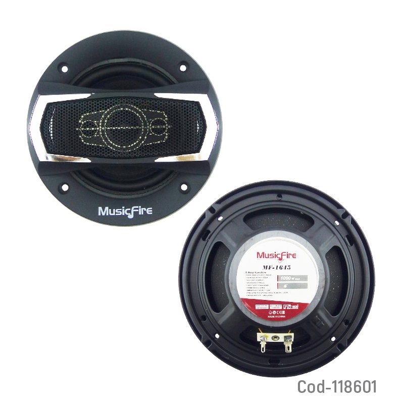 Parlante musicfire mf-1065 de 6” y 1000 watt, el par. en caja. mayorista — imagen 2