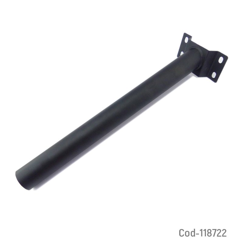 Soporte De Metal, Diametro 48Mm, 50Cm, Negro, Para Foco Solar. - Pack de 10 unidades 50CM por mayor en Chile