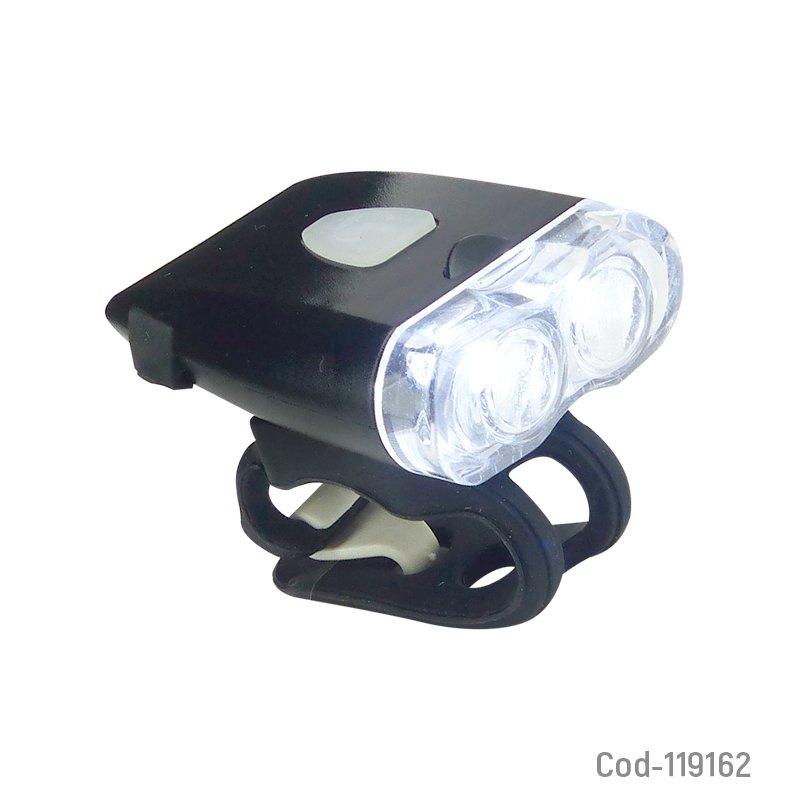 Luz blanca 2 led recargable para bicicleta, hyd-008 mayorista — imagen 2