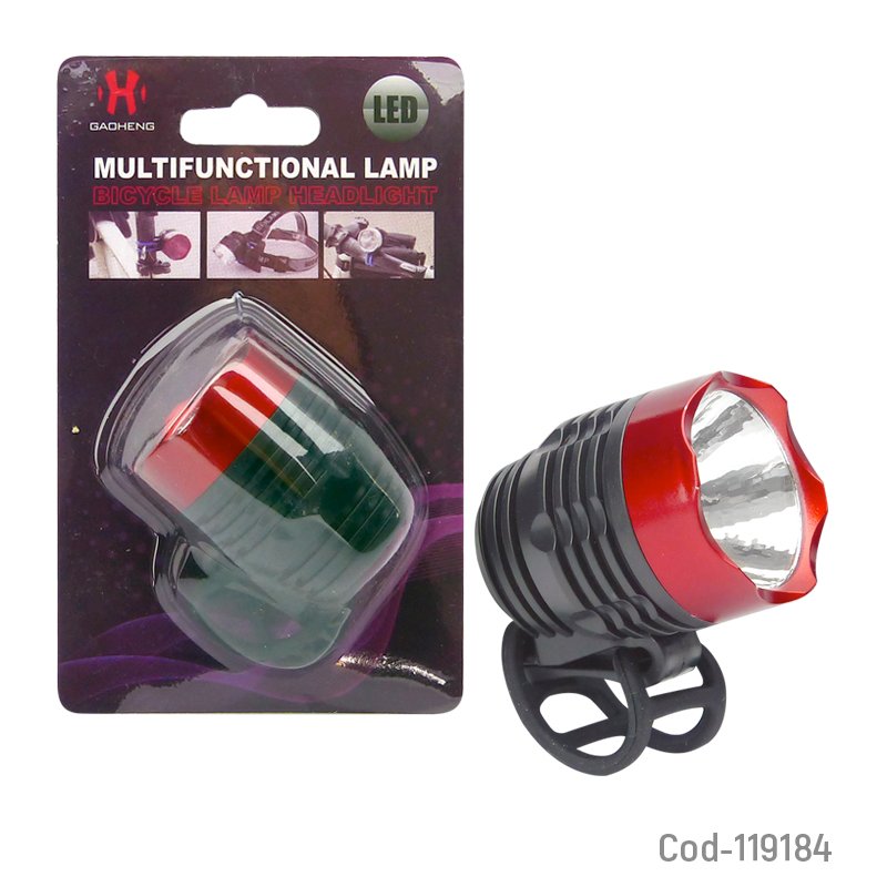 Luz LED Delantera Para Bicicleta, Gadheng 4,5cm x 5,3cm x 6,5cm por mayor en Chile