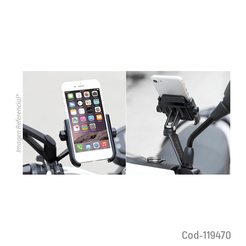 Porta smartphone para retrovisor de moto, marca probiker mayorista — imagen 3