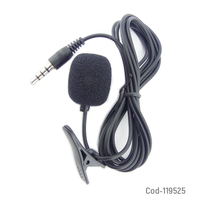 Microfono Solapa, Para Smartphone Plug 3.5Mm, Tiktok, Youtube. 3cm x 1,8cm por mayor en Chile