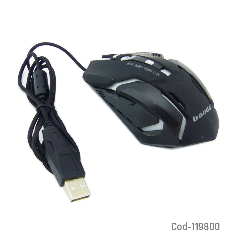 Mouse gamer banda g1, 6 botones, con luz, alta calidad, en caja. mayorista — imagen 3