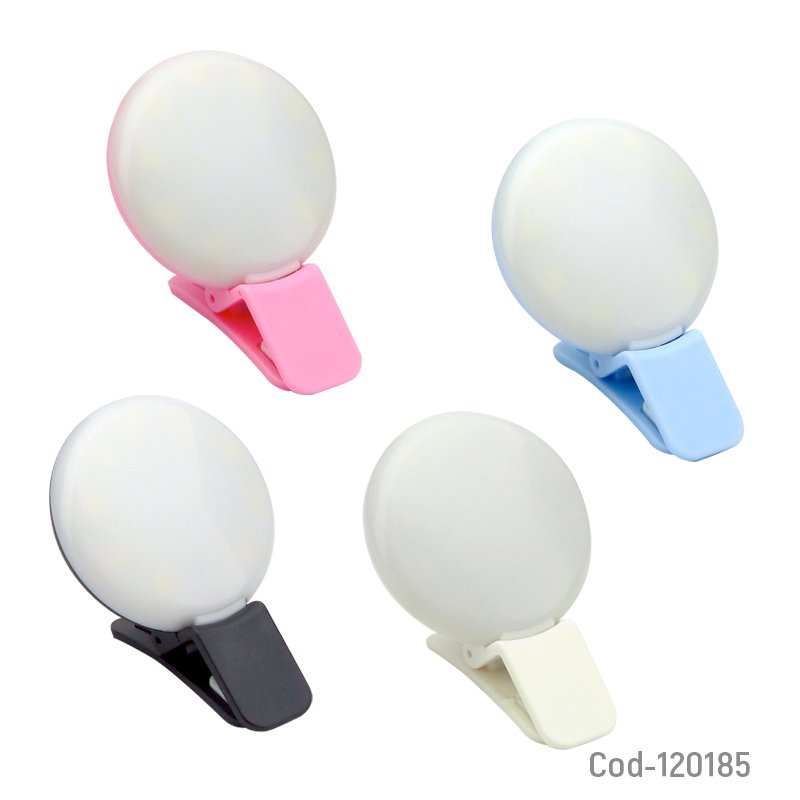 Flash led recargable mini q, para smartphone - pack de 10 unidades mayorista — imagen 2