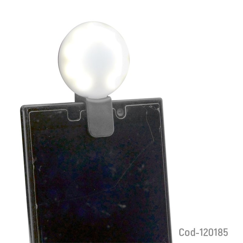 Flash led recargable mini q, para smartphone - pack de 10 unidades mayorista — imagen 3