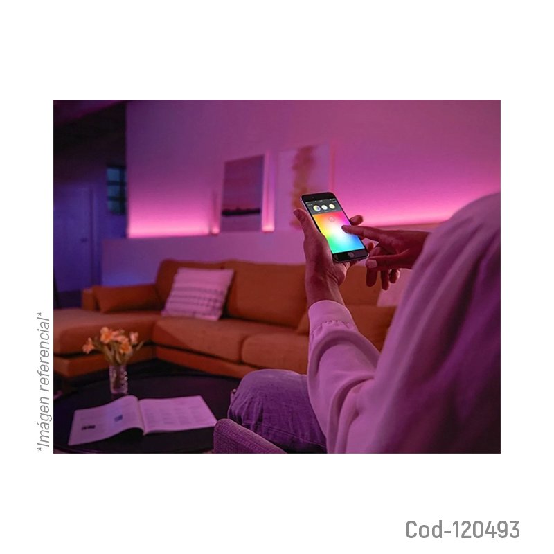 Foco halogeno 20watt inteligente, led smart bluetooth, megabright, colorfull. en caja. mayorista — imagen 3