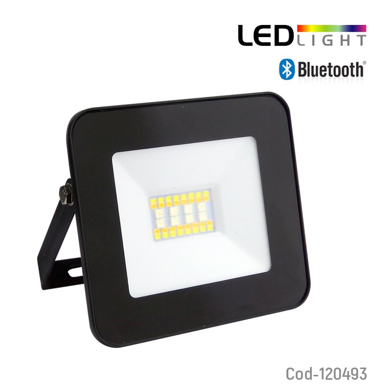 Foco halogeno 20watt inteligente, led smart bluetooth, megabright, colorfull. en caja. mayorista — imagen 4