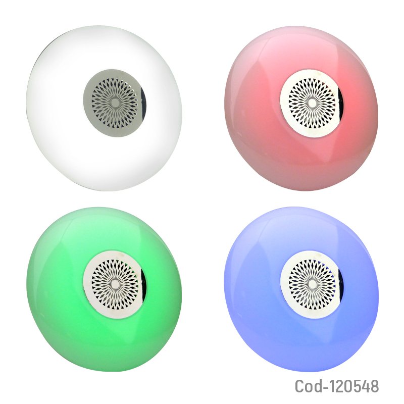 Ampolleta rgb y parlante bluetooth 18watt, et-l0181, e27 mayorista — imagen 3