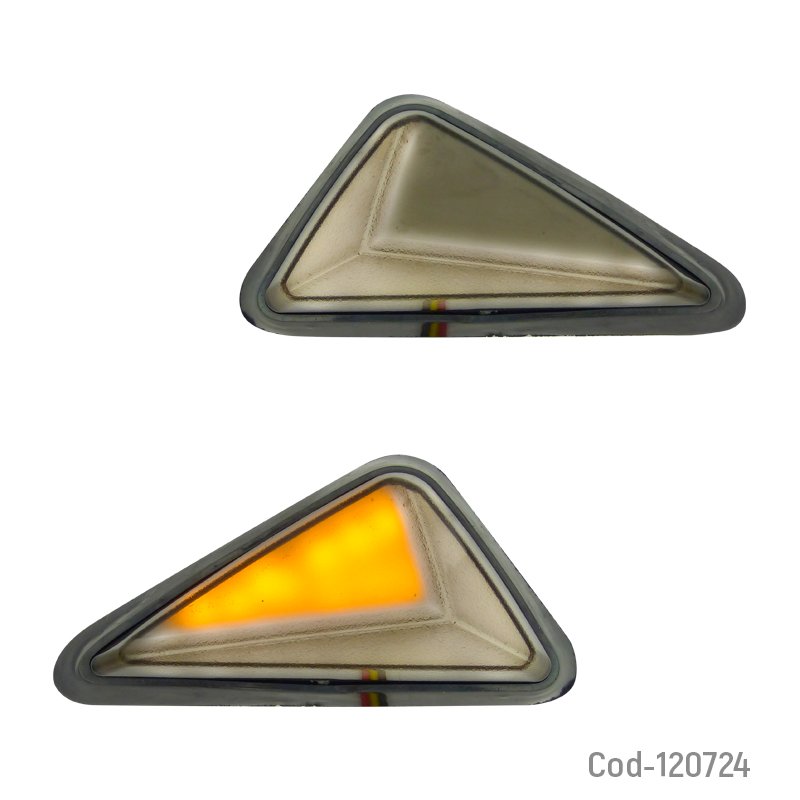 Luces direccionales para carenado de moto marca kicry, amarillo/blanco. mayorista — imagen 3