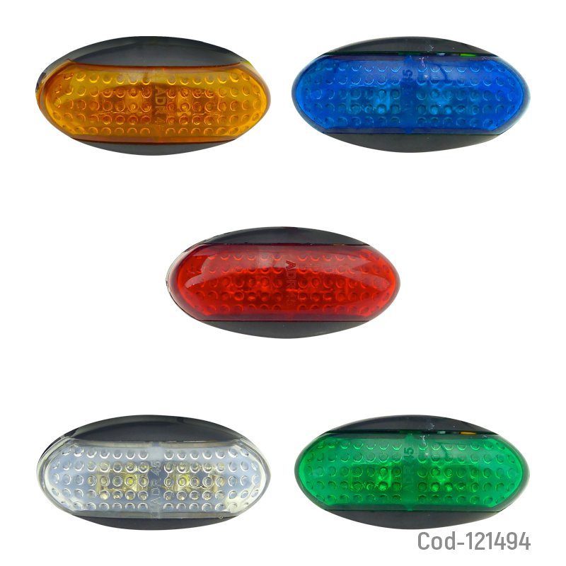 Luz led lateral de 2 led para camion 12/24 volt en blister. mayorista — imagen 3