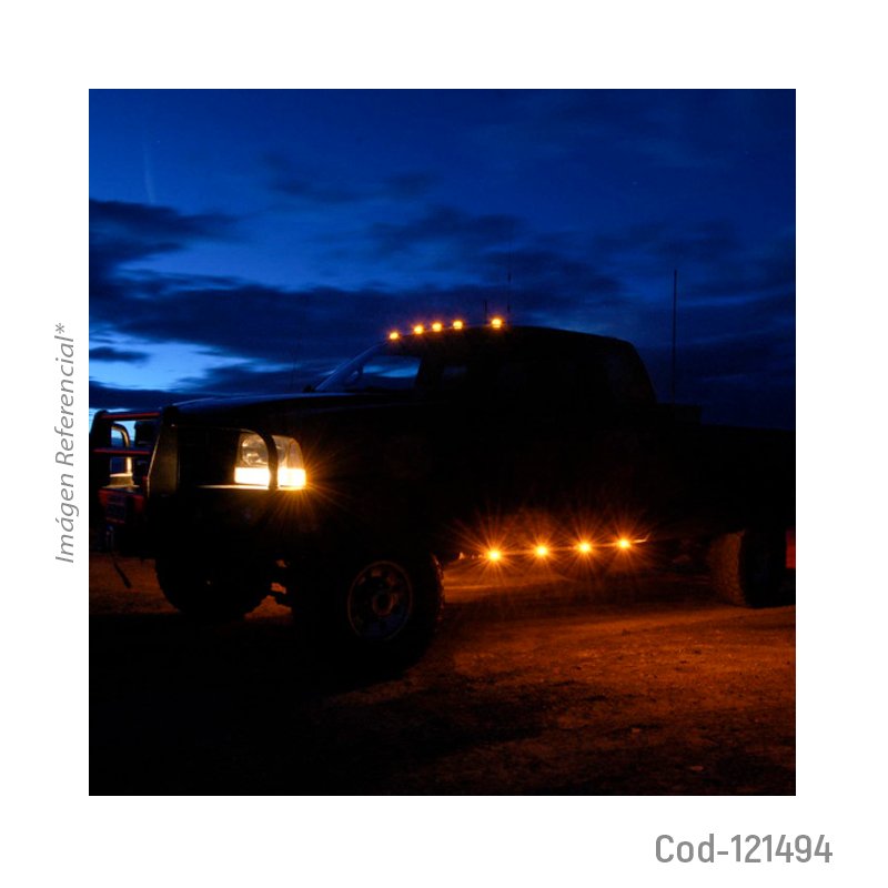 Luz led lateral de 2 led para camion 12/24 volt en blister. mayorista — imagen 4