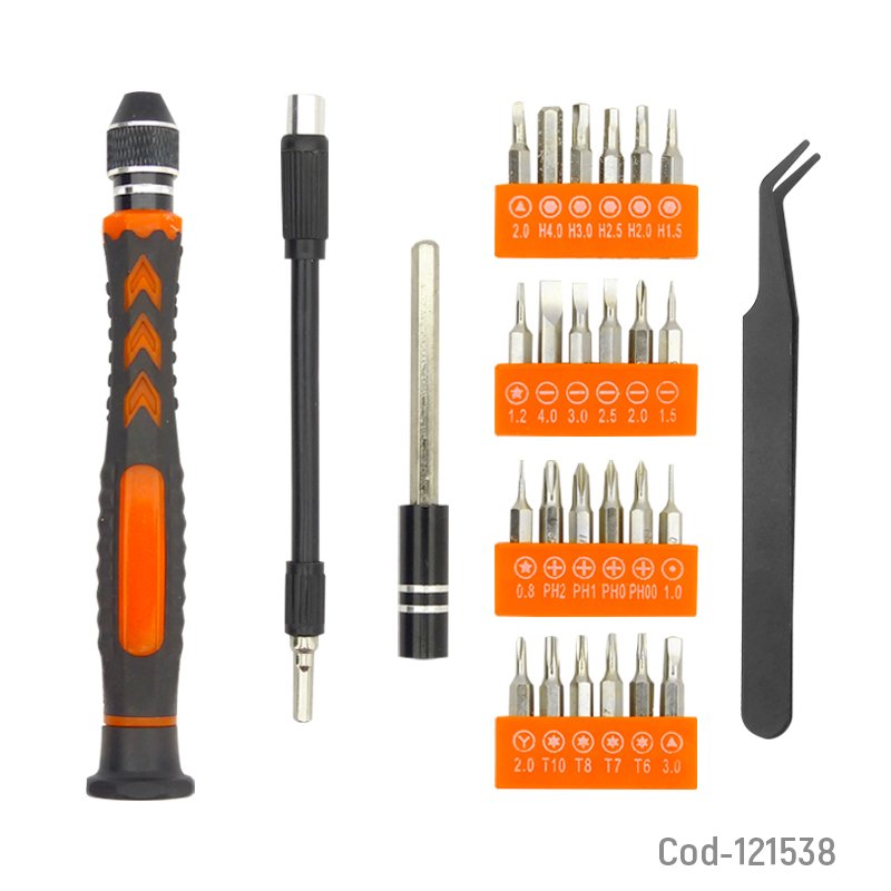 Destornillador Multifuncion 28 En 1, Marca YINDON Modelo YD-1021. En Caja De PVC. 11,5cm x 1,8cm por mayor en Chile