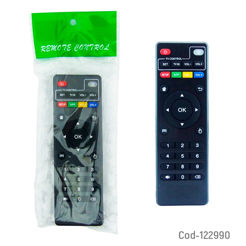 Control remoto universal para tv box, compatible mx9, ott, m16 y otros. en bolsa. - pack de 10 unidades mayorista — imagen 3