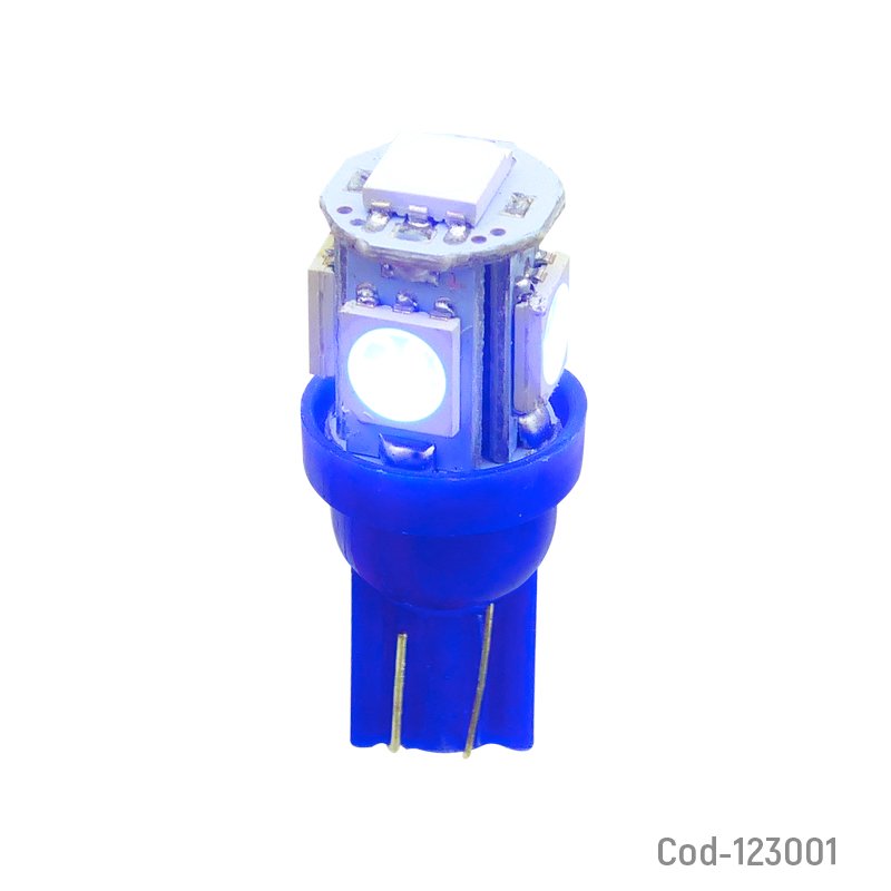 Luces de 5 led 5050, 24volt, cola de pescado, luz azul, dezzer. set x 2. - pack de 20 unidades mayorista — imagen 3