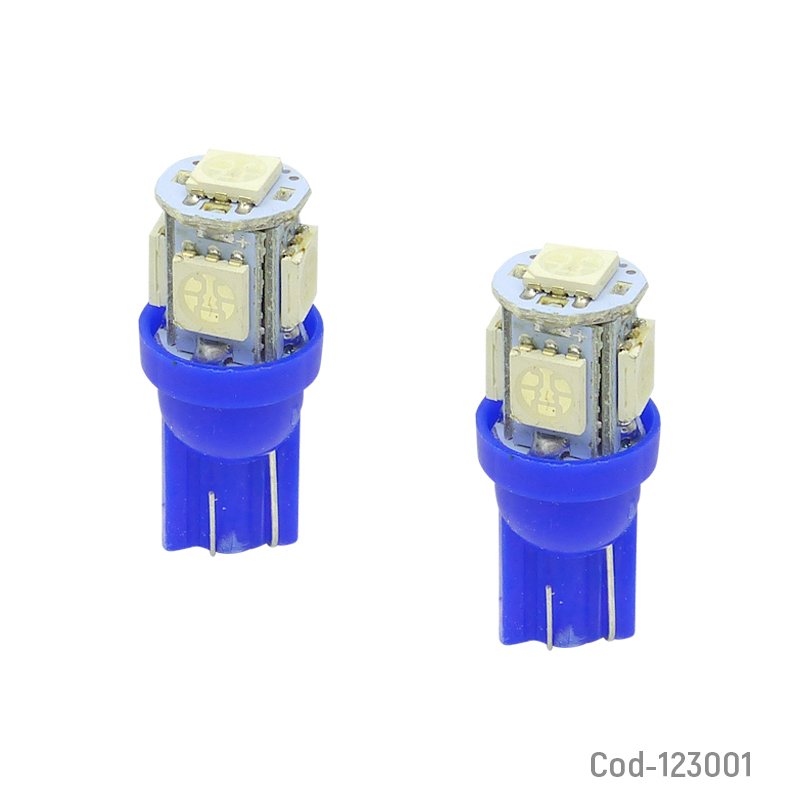 Luces de 5 led 5050, 24volt, cola de pescado, luz azul, dezzer. set x 2. - pack de 20 unidades mayorista — imagen 4