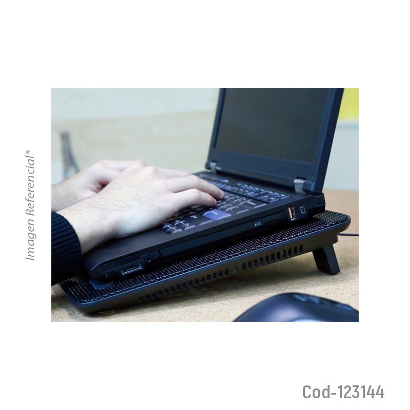 Base de enfriamiento para notebook con 2 usb, modelo k-8038f mayorista — imagen 4