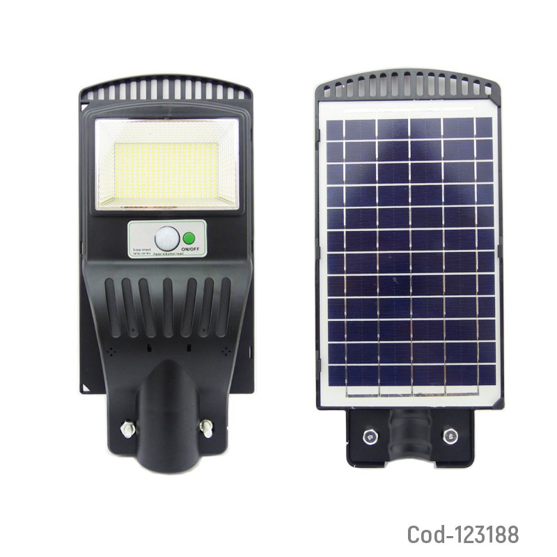 Foco para poste solar de 150 watt, 300 led, pvc. con control remoto. mayorista — imagen 2